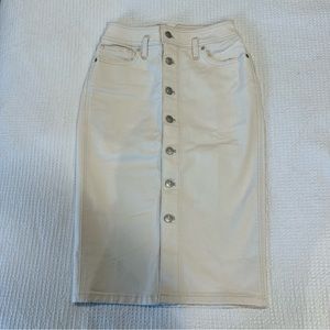 NEW Madewell Denim Midi Skirt